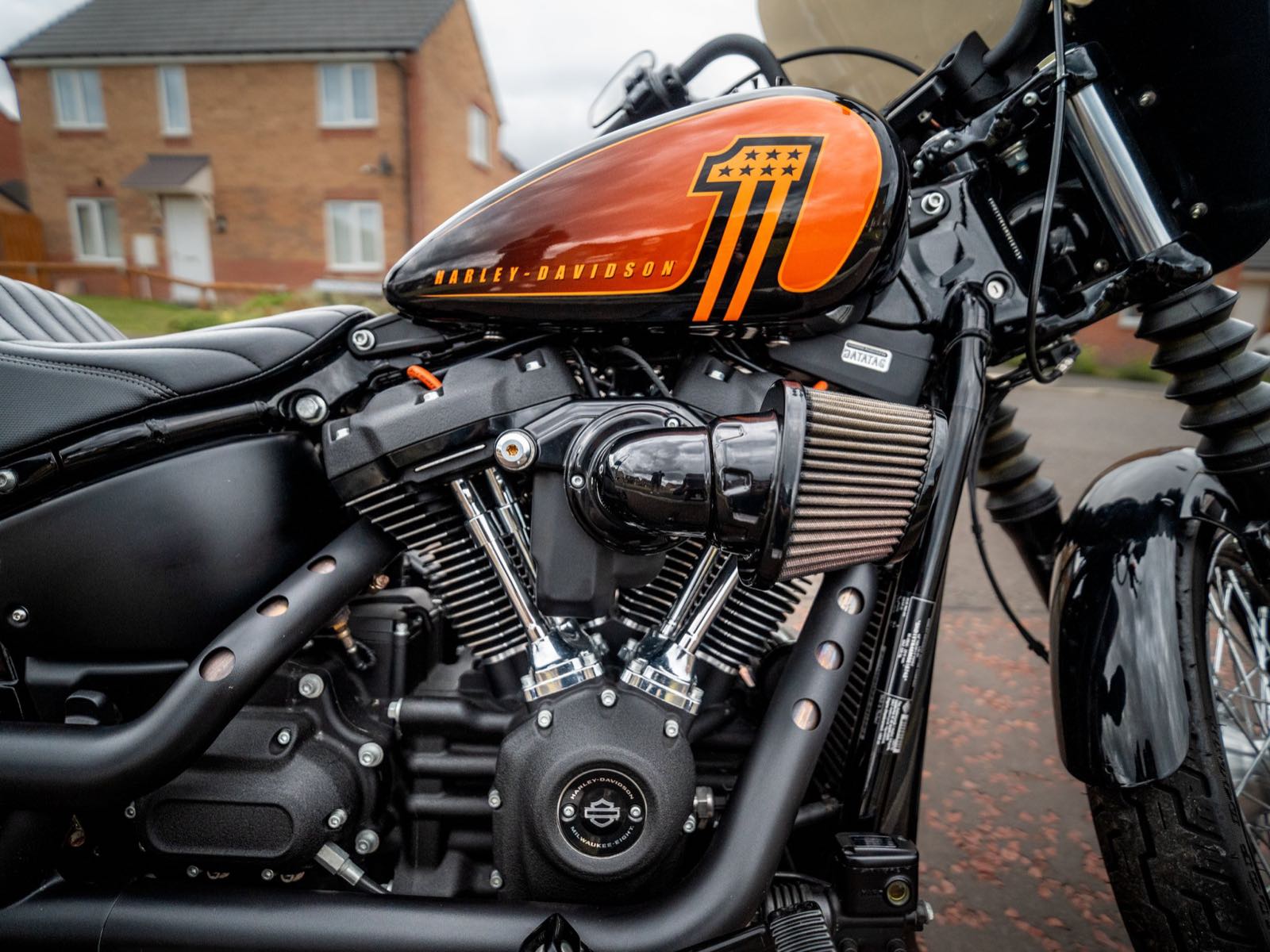 Engine detail of a Harley-Davidson Street Bob 114 — commissioned personal photography by See You In Action
